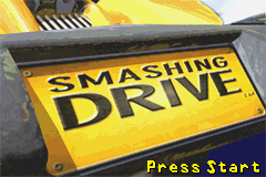 Smashing Drive title screen for GameBoy Advance